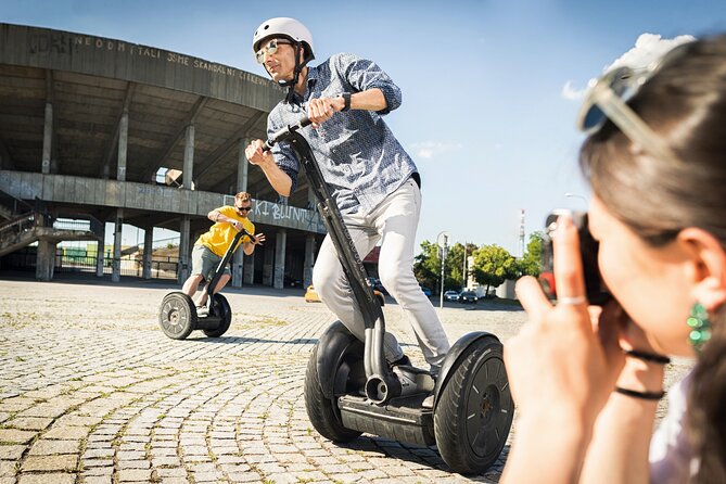 1.5h Small Group Segway Tour & Free Taxi Transfer ️with PragueWay - Getting comfortable on the Segway