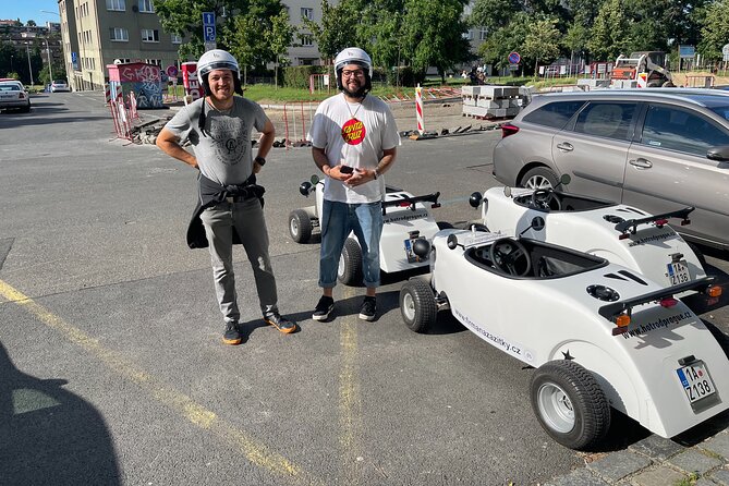 1-Hour Ride Across the Prague in Mini Hot Rod Car - Why one hour can be good value