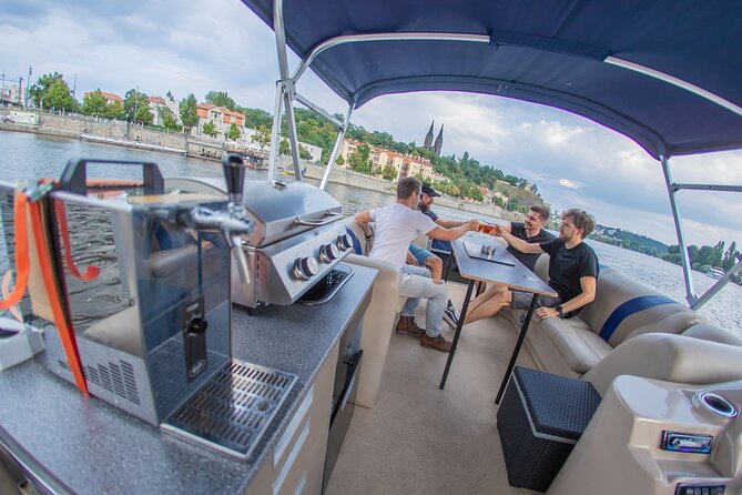 3 Hours Prague Private Boat Cruise Beer or Prosecco Unlimited - Starting at Náplavka on the Vltava