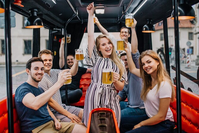 Adults-only Prague Beer Bus Tour - Starting near Hradčanská and getting settled