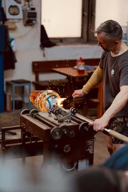 Bohemian glassworks excursion from Prague - Entering the glassworks and following the craft