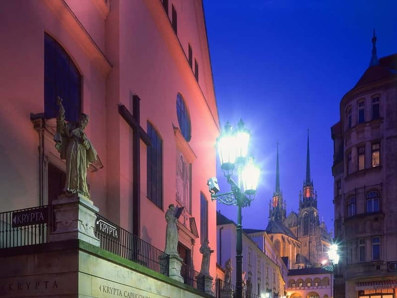 Brno: Historic Downtown Walking Tour - Old Town Hall and the famous dragon and wheel