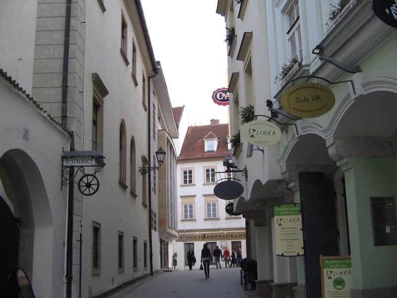 Brno: Historic Downtown Walking Tour - New Town Hall, House of the Noblemen of Leipa, and St. James