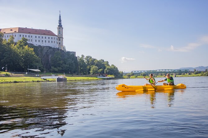 Canoeing on the Elbe river and Bike rental from Děčín to Schmilka - What the $30.77 price really covers