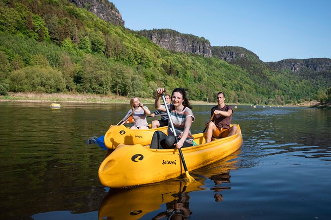 Canoeing on the Elbe river Děčín to Schmilka - A calm river made for beginners