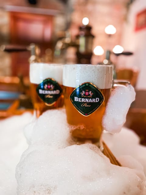 Caroline Bernard Beer Spa Prague with Beer & Massage Option - Bernard beer on tap while you soak
