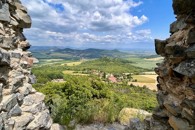 Czech countryside scenical hike to the castle, local deli tasting - Děkovka castle and the climb to a volcanic viewpoint