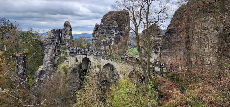 Day trip from Prague to Bohemian and Saxon Switzerland - Bastei and the Elbe River views