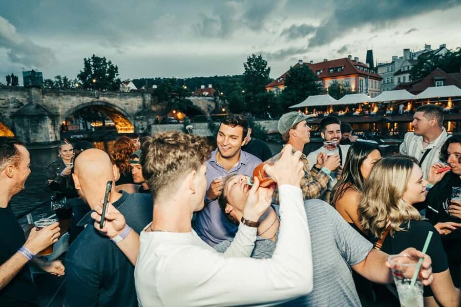 Drunken Monkey Prague Boat Party Open Bar to Duplex Club - Two hours on the Vltava at sunset