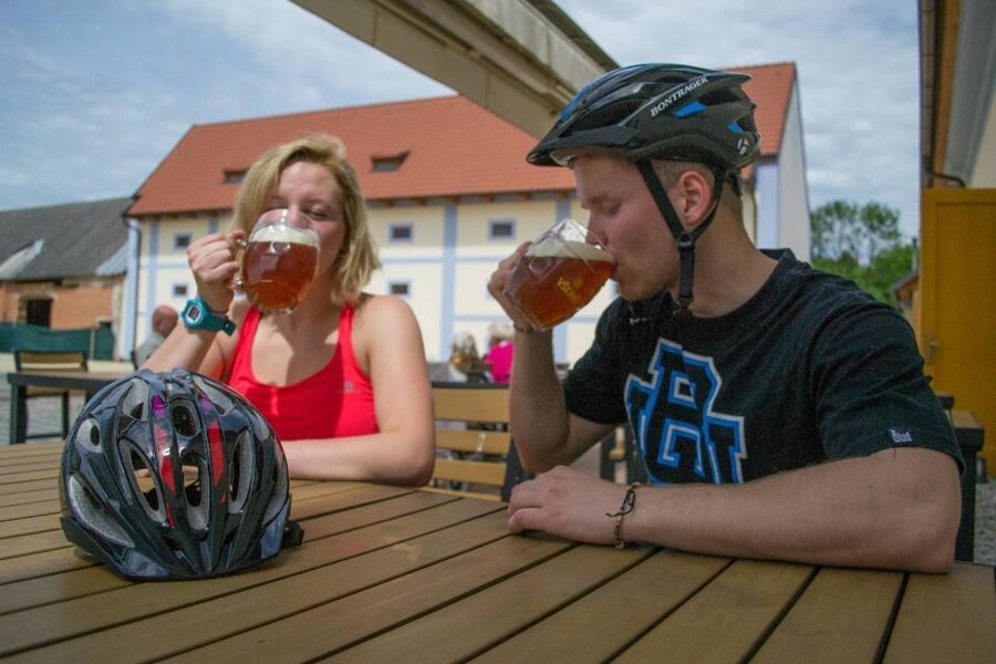 E-Bike Day Trip: Visit a Roman Castle and Taste Craft Beer - Riding through villages beside two rivers
