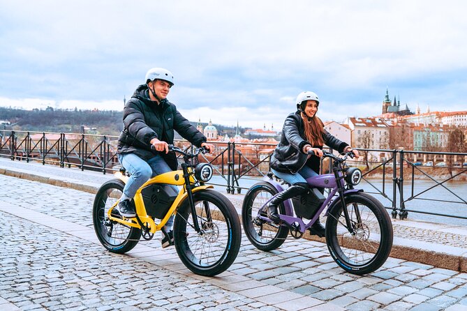 E-BIKE TOUR: 10 Must-See Landmarks & Viewpoints in Prague 1-8per. - Lennon Wall and the ride back to Malá Strana