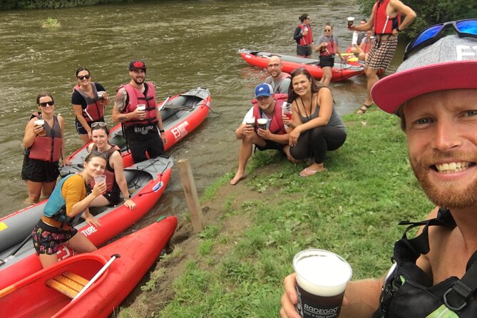 Easy Canoe Mission to the Sazava River from Prague Day Trip - Lunch, beer, and a shaded riverbank stop