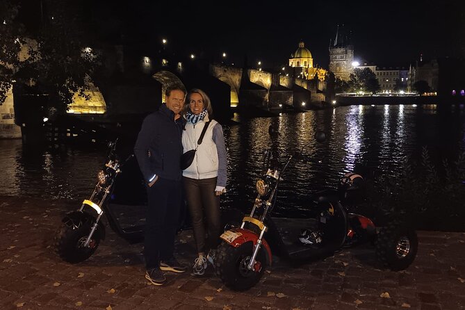 Electric Trike Night Tour in Prague - Live Guided - Letna Viewpoint and Prague’s five bridges