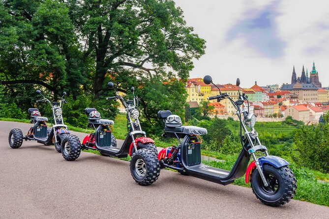 Electric Trike Tour in Prague - City Sightseeing & Fun Riding - Letna Park and Prague’s five-bridge view
