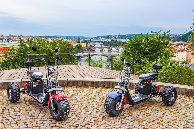 Electric Trike Tour in Prague - City Sightseeing & Fun Riding - Lennon Wall, Charles Bridge, and the riverfront