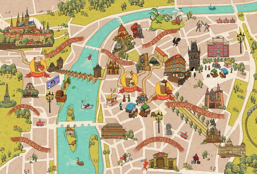 Explore Prague with our chimney cake Prague trail! - Stop two at Karlova 13