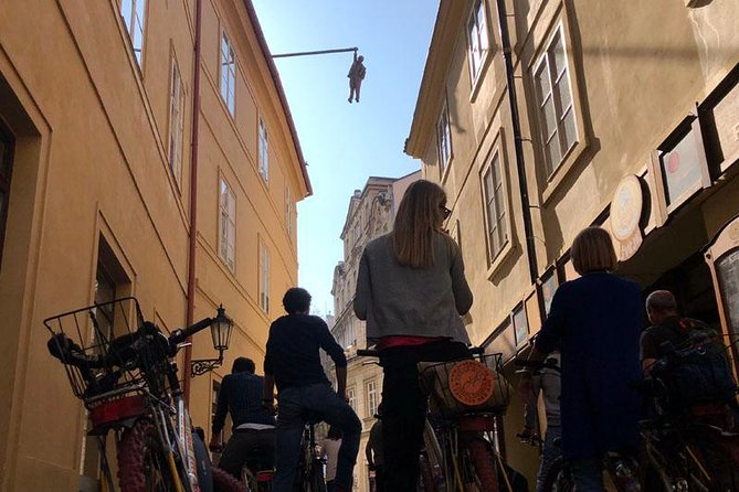 Full-Day All-in-One Electric Bike Tour of Prague (7hrs) - Charles Bridge and the Franz Kafka Museum fountain