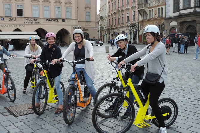 Grand City Tour of Prague on Cruiser e-Bikes or e-Scooters - Kampa Park and the Lennon Wall