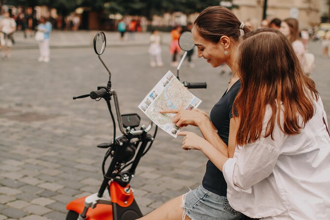 Guided sightseeing e-scooter tour of Prague: 2 hours - Strahov Monastery and the city below