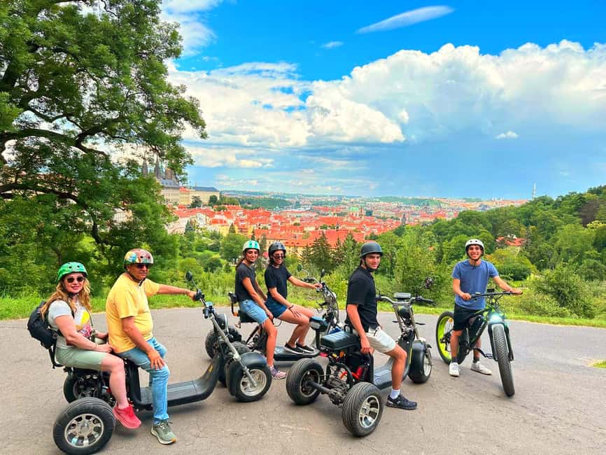 Heart of Prague tour on Tricycle electric scooter - Why an electric trike works well in Prague