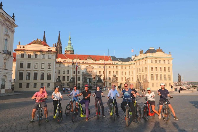 Live-Guided 180 min Glorious e-Scooter and eBike tour - The Kafka Museum area and the Vltava riverfront
