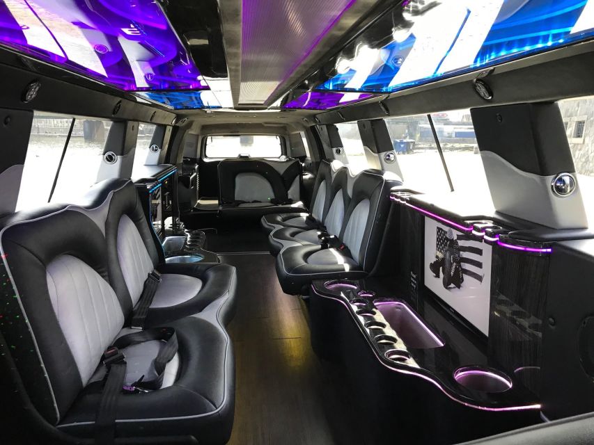 Long Hummer or Cadillac Limousine Party Ride - Key points at a glance