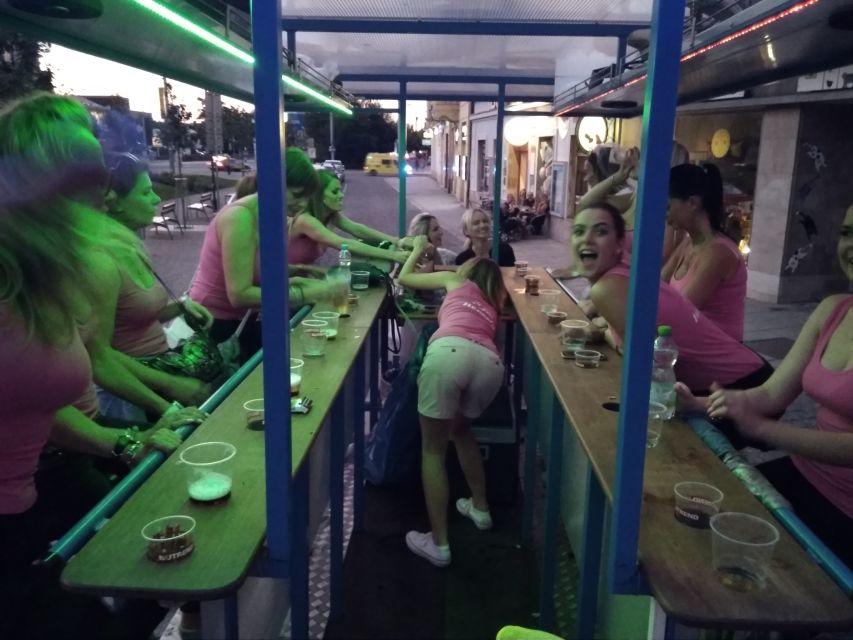 Pilsen: 1.5-Hour Beer Bike with Unlimited Beer - Music, lights, and the after-party
