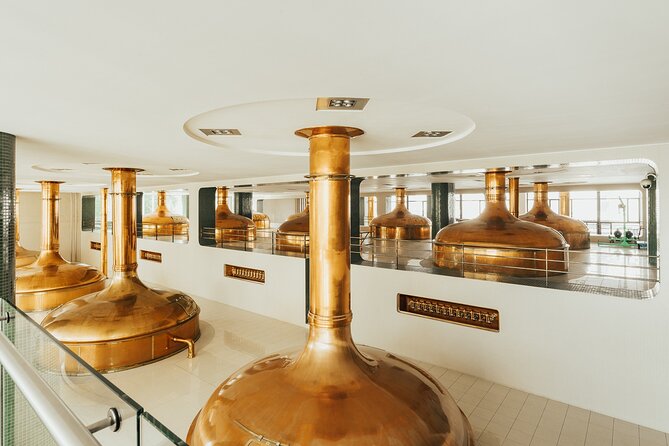 Pilsner Urquell Brewery Tour with Beer Tasting - Riding into the working brewery