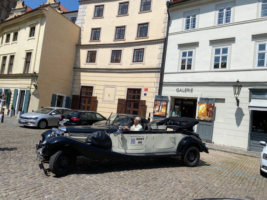 Prague: 120min Private Tour in Vintage Car, up to 6people! - Estates Theatre and the Royal Route