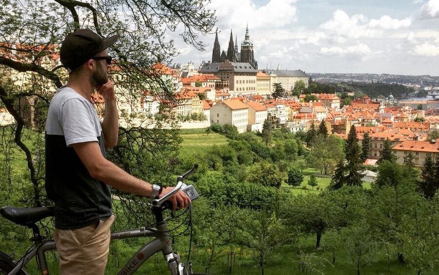 Prague "ALL-IN-ONE" City E-Bike Tour - Prague Castle, Lesser Town, and Kampa Island