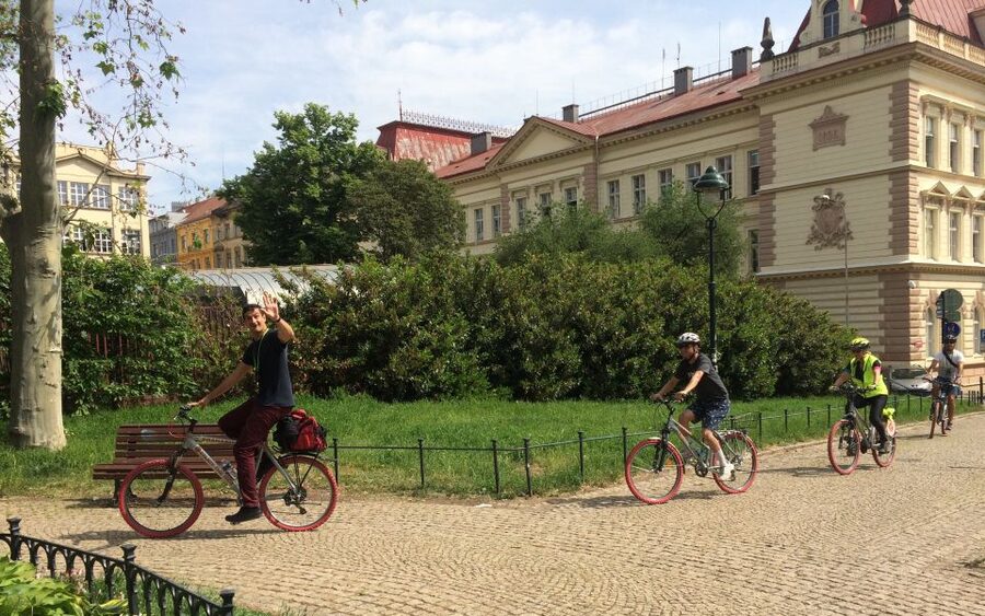 Prague "ALL-IN-ONE" City E-Bike Tour - Municipal House, Powder Gate, and Estates Theatre