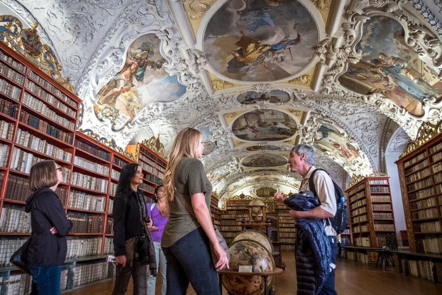 Prague Beer and Baroque: A Highbrow Brew Tour - Strahov Monastery begins with books, faith, and Baroque design