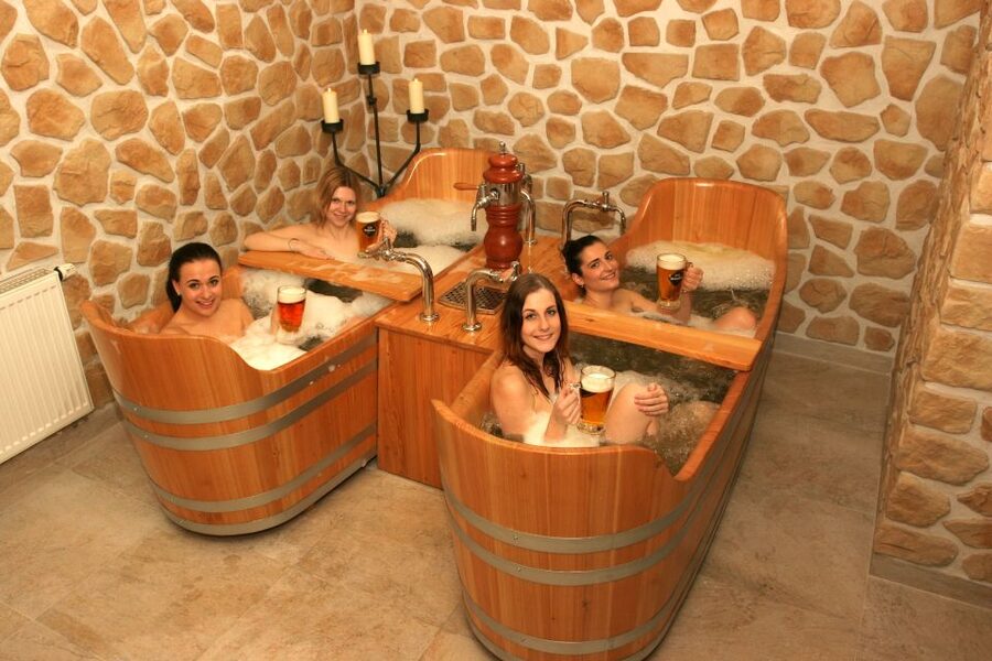 Prague: Beer Spa Bernard with Beer and Massage Option - A Czech spa ritual with a beer tap