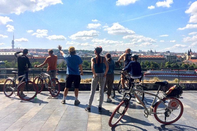 Prague Bike Tour - Stunning Viewpoints, Castle, City & Park - The National Theater and return through the New Town