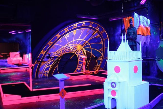 Prague Black Light Mini Golf Admission Ticket - A Glowing Change of Pace Near Old Town Square