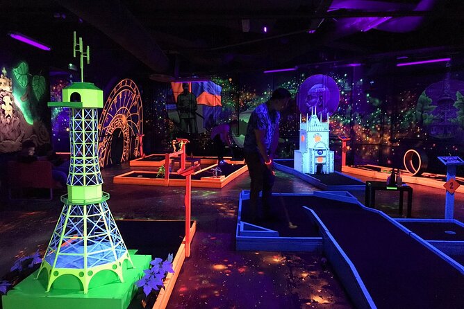 Prague Black Light Mini Golf Admission Ticket - Is $16.90 a Fair Price?