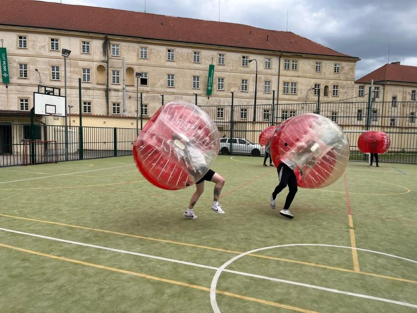 Prague: Bubbles football in city centre of Prague - Giant bubbles in the middle of Prague