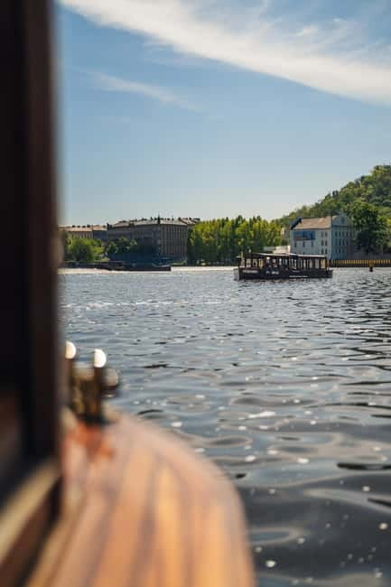 Prague: Canal Cruise Around Charles Bridge - The National Theatre and the central Vltava