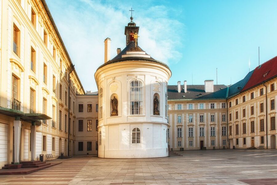 Prague Castle & Castle District: 2-Hour Guided Tour - Arriving in a small town inside Prague