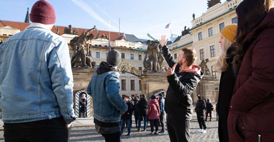 Prague: Castle Grounds & Highlights Walking Tour small-group - The tram ride saves time and energy