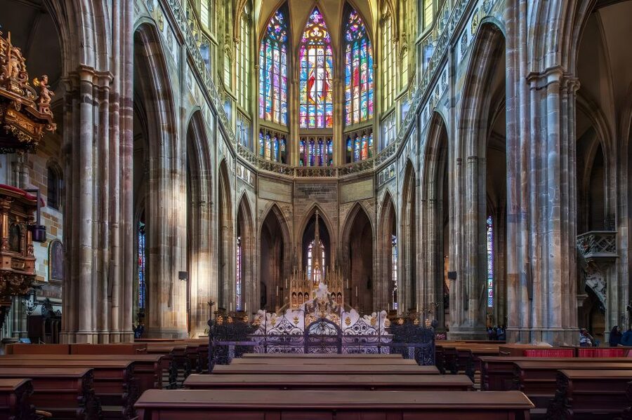 Prague Castle: Royal Palace, Cathedral, and Golden Lane Tour - St. George’s Basilica and the quieter side of the castle