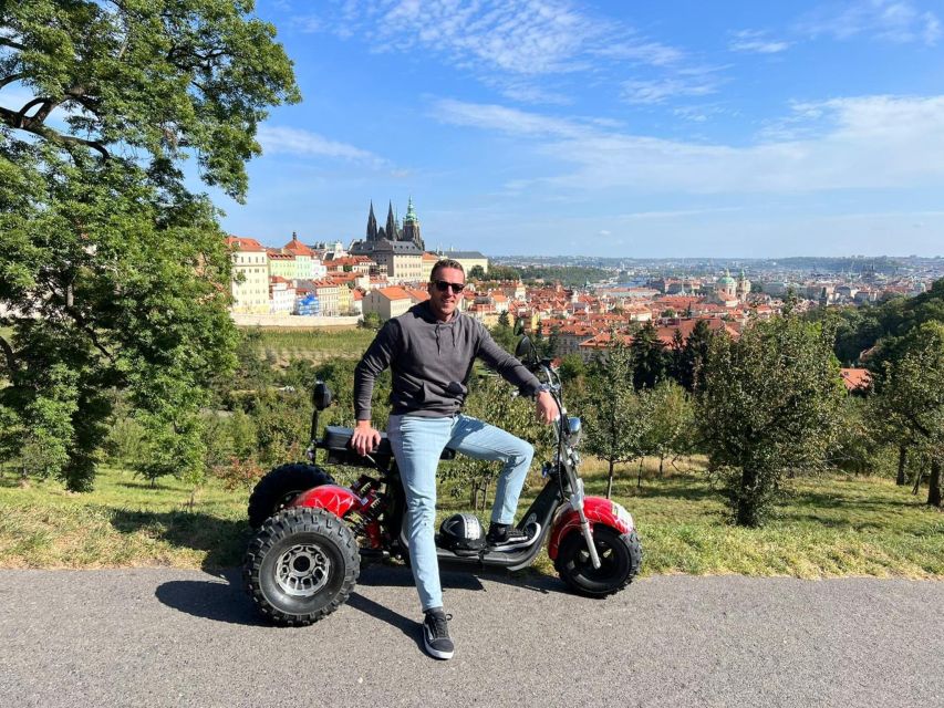 Prague City sightseeing in Night Trike Tour - Letná Park and the Prague Metronome