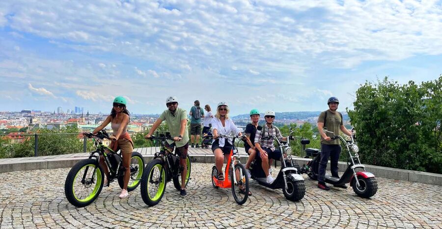 Prague: City Viewpoints Tour by Electric Fat Bike - Strahov Monastery and the longer options