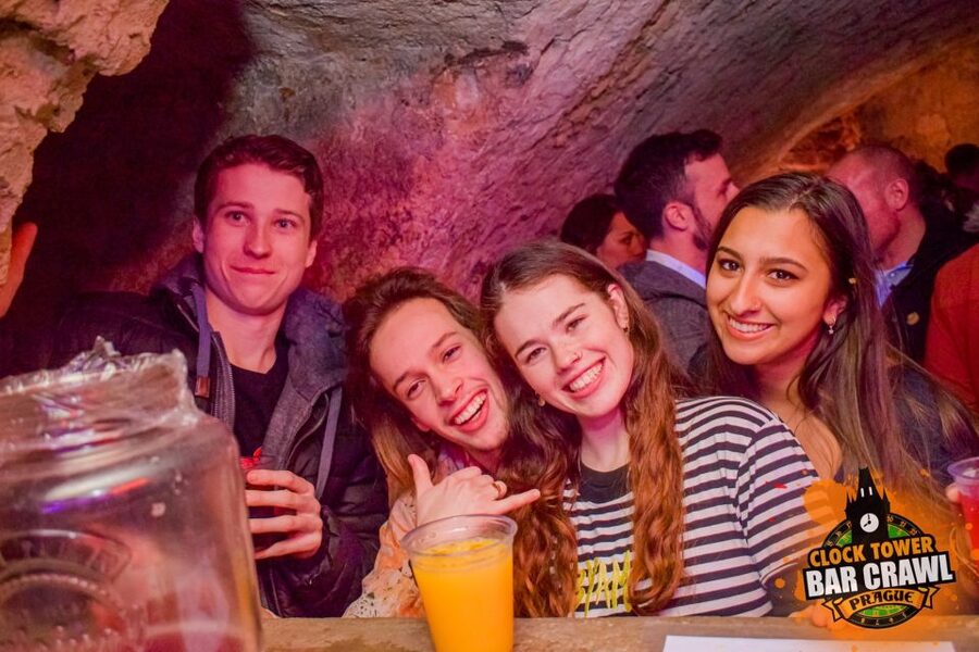 Prague: Clock Tower Bar Crawl with Drinks and Shots - The first two hours: open drinks and drinking games