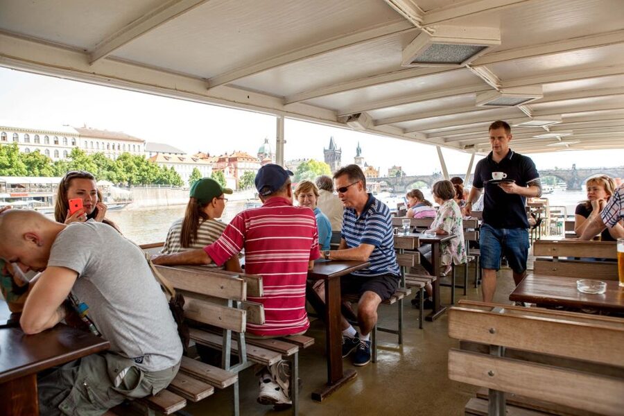 Prague Cruise: 1-Hour on the River Vltava - Letná Metronome and the wider city
