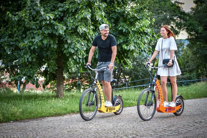 Prague E-Scooter Grand City Tour PRIVATE with PragueWay - Why an e-scooter works well in hilly Prague