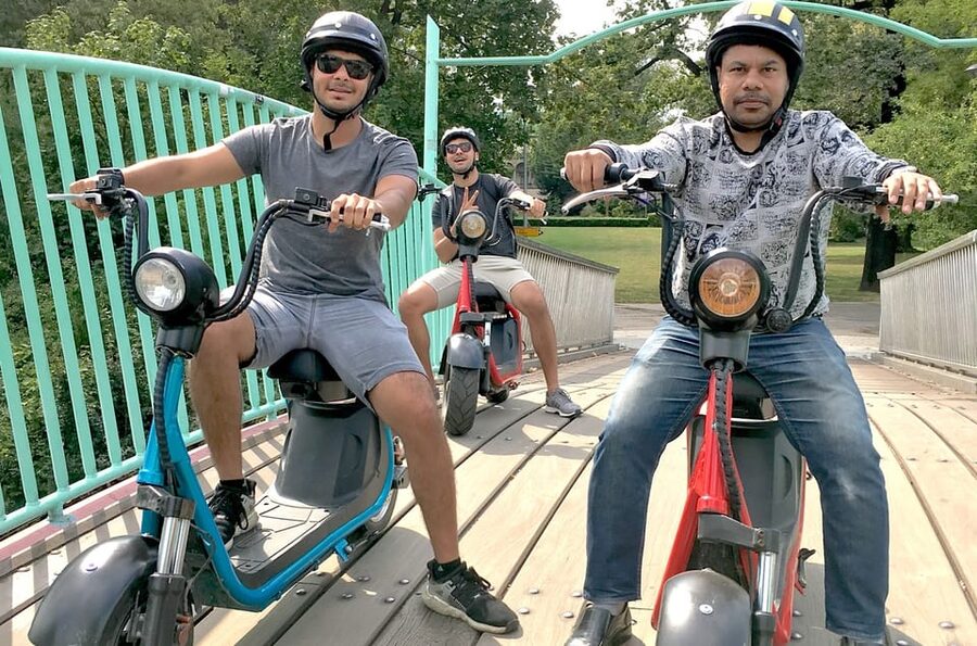 Prague Electric Scooter and eBike Grand Tour - Letná Park and the river below