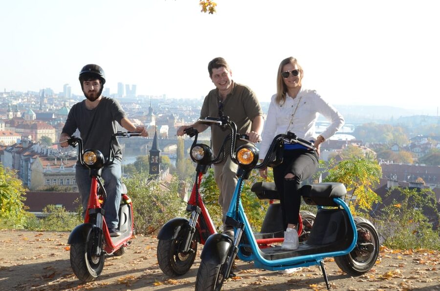 Prague Electric Scooter and eBike Grand Tour - Charles Bridge and the central sights