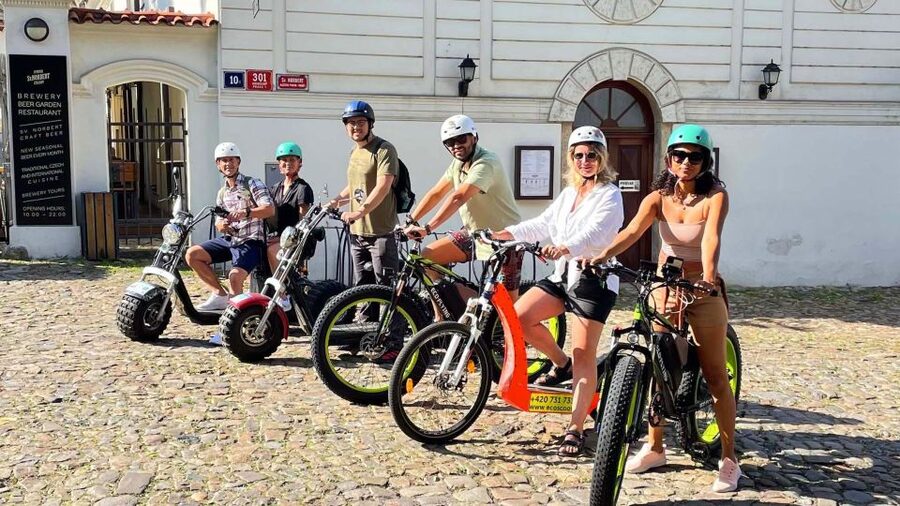 Prague: Electric Scooter & Cruiser Fat eBike Rental - Starting near Charles Bridge in Lesser Town
