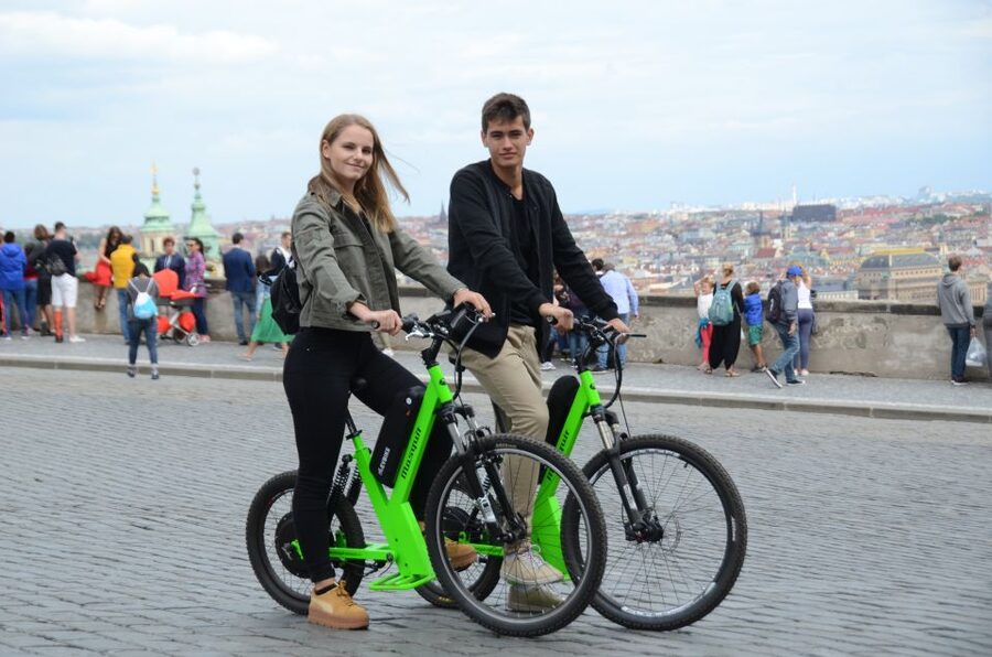 Prague: Electric Scooter & Cruiser Fat eBike Rental - A private group, not a guided city tour